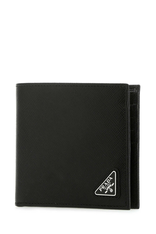 Black leather wallet Black PRADA (2MO513QHH)