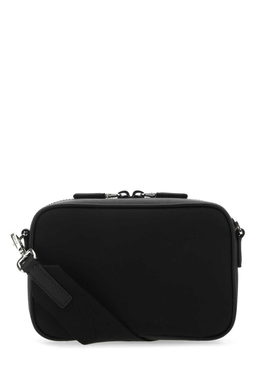 Black leather and nylon crossbody bag Black PRADA (2VH070VXMP2DMH)
