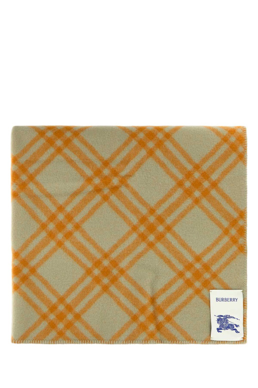 Шерстяное одеяло с вышивкой BURBERRY (8094054)