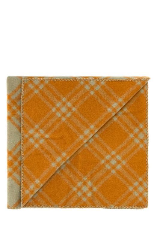 Шерстяное одеяло с вышивкой BURBERRY (8094054)
