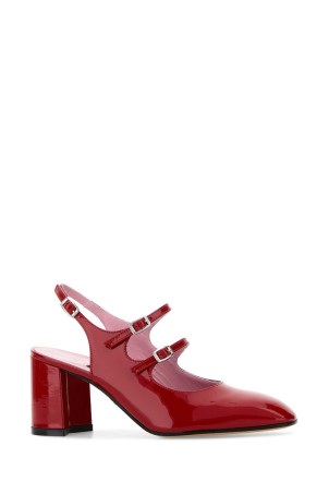 Red leather Banana pumps Red CAREL PARIS (BANANA)