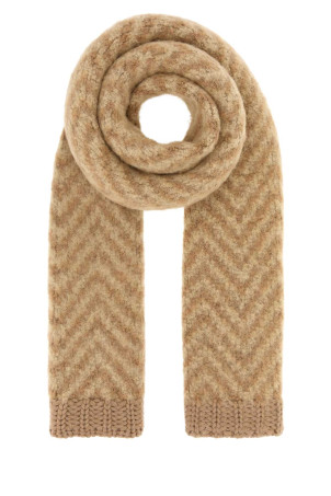 Embroidered alpaca blend scarf FENDI (FXT458AYKM)