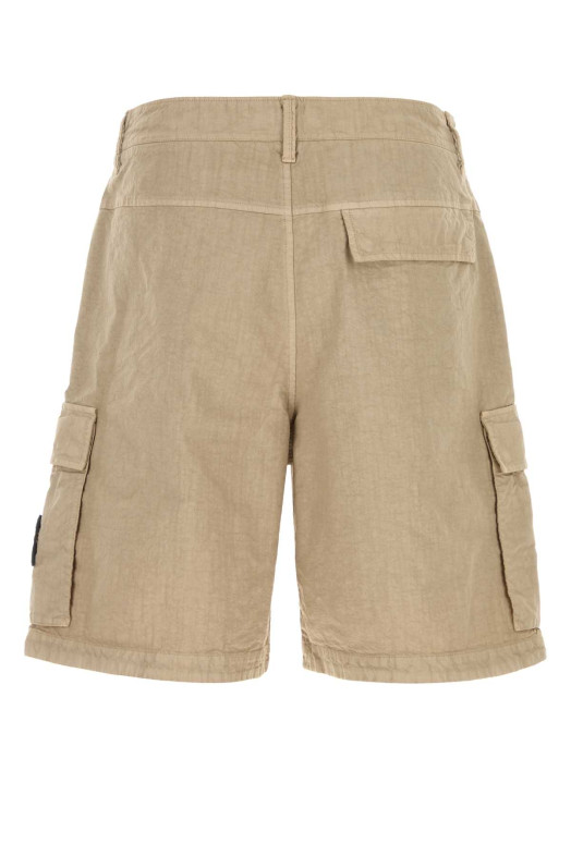 Бежевые нейлоновые бермуды STONE ISLAND (L1S15L100001S0069)
