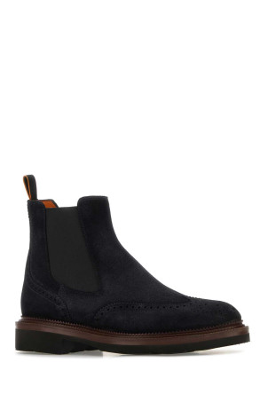 Midnight blue suede Kalama ankle boots SANTONI (MCCO19116JL4GRVR)