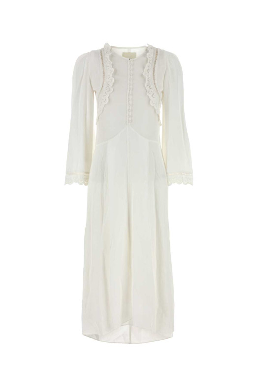 White crepe Faustina dress ISABEL MARANT (RO0806FAC3J11I)