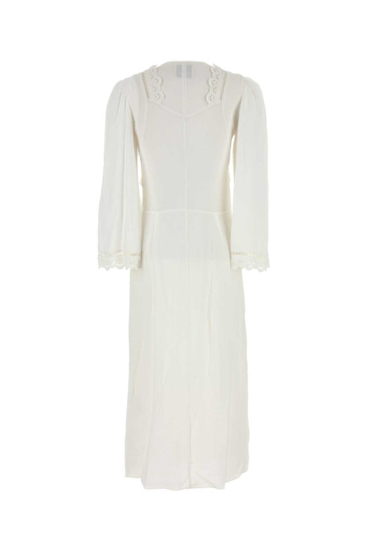 White crepe Faustina dress ISABEL MARANT (RO0806FAC3J11I)