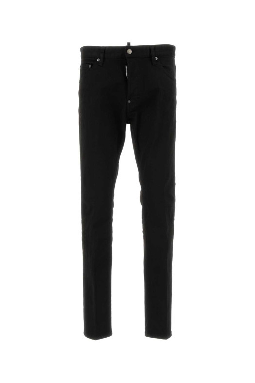 Джинси «Cool Guy» з чорного еластичного деніму від DSQUARED (S74LB1742S39781) DSQUARED2