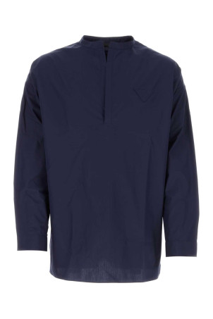 Navy blue poplin oversize shirt Blue PRADA (UCN509S23112U4)