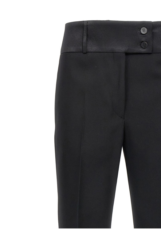 Брюки-смокинг, чёрные FERRAGAMO 770080NERO