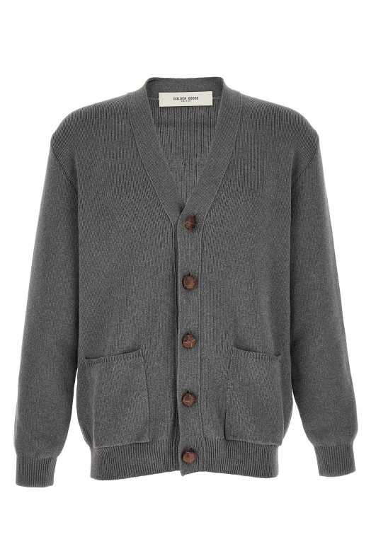 Logo cardigan Gray