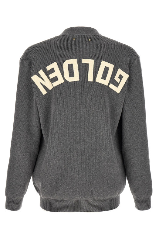 Logo cardigan Gray