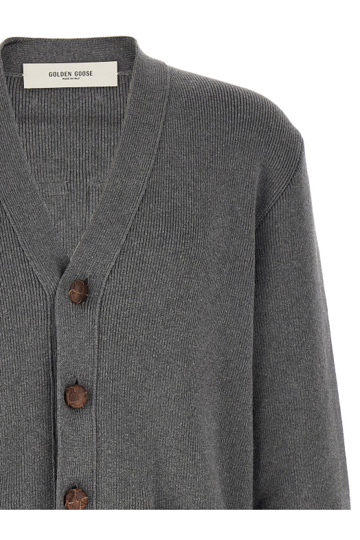 Logo cardigan Gray