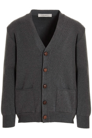 Logo cardigan Gray