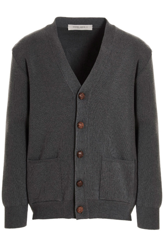 Кардиган с логотипом, серый GOLDEN GOOSE GMP00946P0006626030460304
