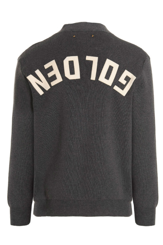 Кардиган с логотипом, серый GOLDEN GOOSE GMP00946P0006626030460304