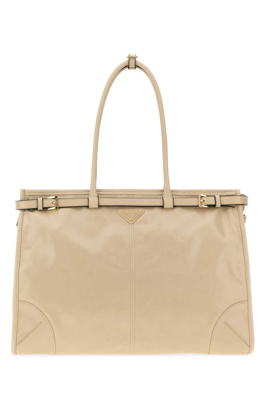 Кожаная сумка через плечо цвета «песок» PRADA (1BA4392CYR)