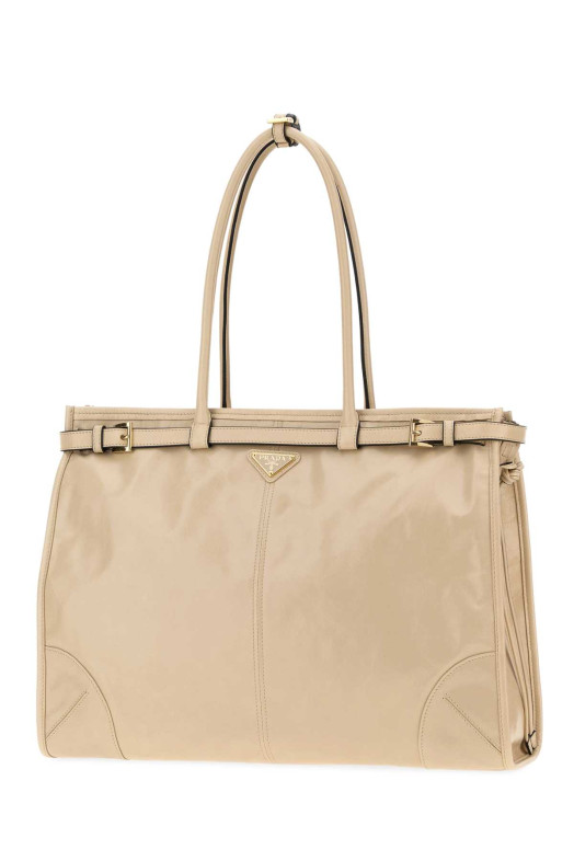 Кожаная сумка через плечо цвета «песок» PRADA (1BA4392CYR)