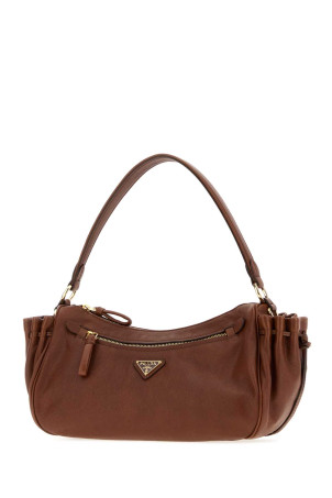 Caramel leather small shoulder bag PRADA (1BC2962ZQX)