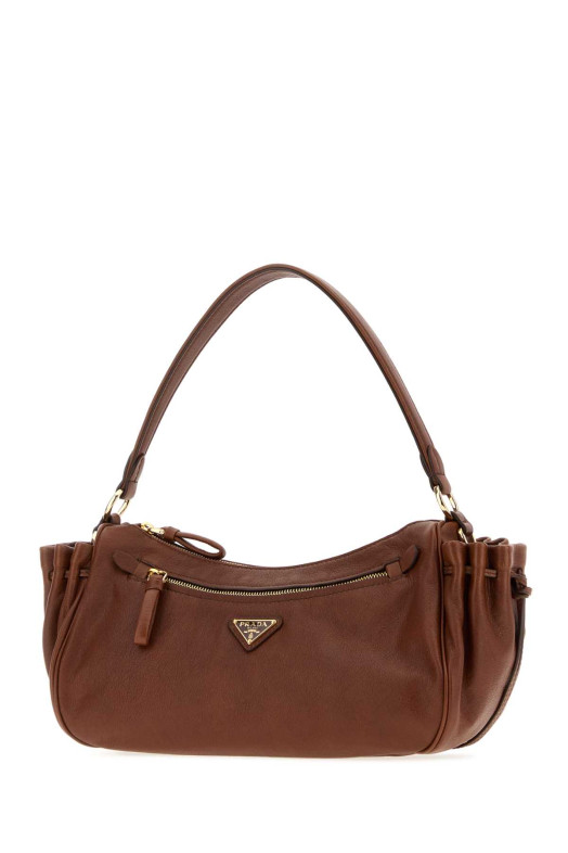 Caramel leather small shoulder bag PRADA (1BC2962ZQX)