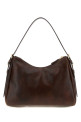 Dark brown leather shoulder bag PRADA (1BC301VLEY2ZRN)