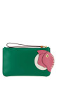 Зелёный кожаный мешочек PRADA (1MB0802G5V)
