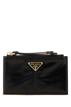 Black leather card holder Black PRADA (1MC0862CYR)