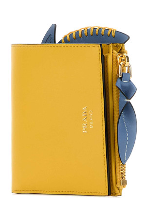 Yellow leather wallet PRADA (1ML0742G5V)
