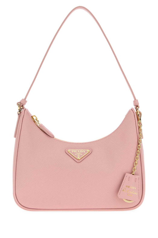 Розовая кожаная сумка через плечо Prada Re-Edition 2005 PRADA (1N204TNZV)