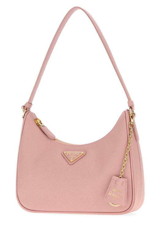 Розовая кожаная сумка через плечо Prada Re-Edition 2005 PRADA (1N204TNZV)