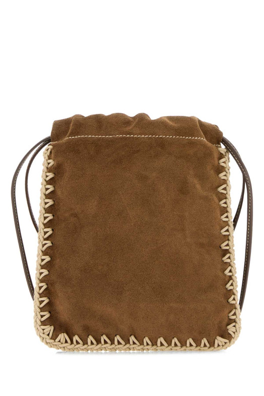 Chocolate suede phone holder PRADA (1ZT0922FP1)