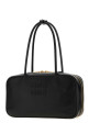 Черная кожаная сумка через плечо MIU MIU (5BB1722CRW)