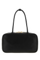Черная кожаная сумка через плечо MIU MIU (5BB1722CRW)