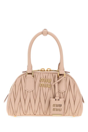 Сумка Arcadie из розовой кожи наппа от MIU MIU (5BB191VOLOAN88)