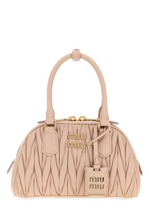Сумка Arcadie из розовой кожи наппа от MIU MIU (5BB191VOLOAN88)