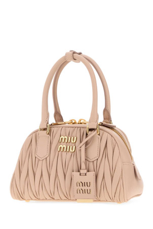 Сумка Arcadie из розовой кожи наппа от MIU MIU (5BB191VOLOAN88)