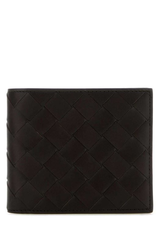 Темно-коричневий шкіряний гаманець BOTTEGA VENETA (743211VCPQ4)