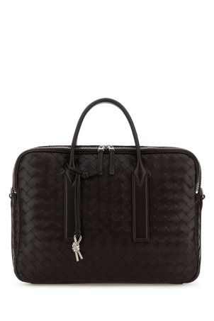 Темно-коричневий шкіряний портфель Getaway від BOTTEGA VENETA (766361V2HL1)