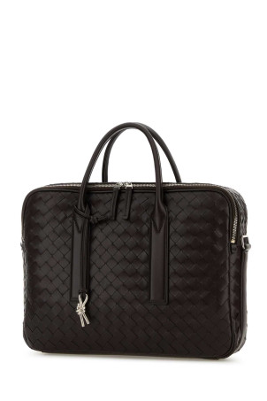 Темно-коричневий шкіряний портфель Getaway від BOTTEGA VENETA (766361V2HL1)