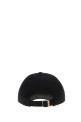 Black cotton baseball cap Black and white SAINT LAURENT (8168713YR57)