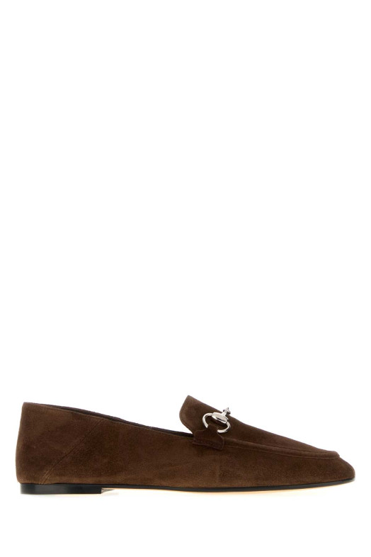 Brown suede Jordaan Soft loafers GUCCI (875158AADUN)