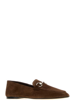 Brown suede Jordaan Soft loafers GUCCI (875158AADUN)