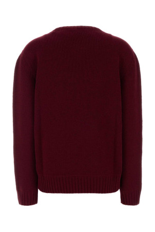 Burgundy wool blend sweater PRADA (P24G1VS2321YMW)