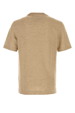 Cappuccino linen t-shirt ZEGNA (RUH352A3H776)