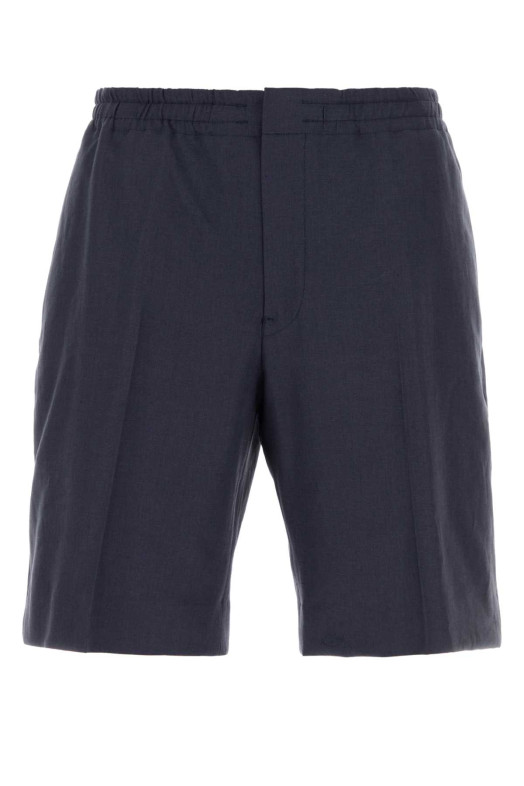 Blue linen bermuda shorts ZEGNA (RUHI35A3TB14)