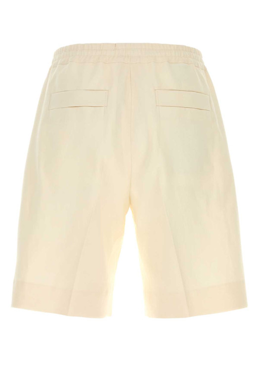 Ivory linen bermuda shorts ZEGNA (RUHI35A3TB14)