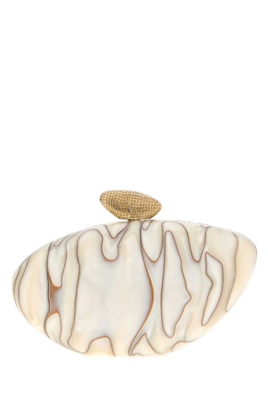 Printed PVC Armonia clutch BENEDETTA BRUZZICHES (0002042)