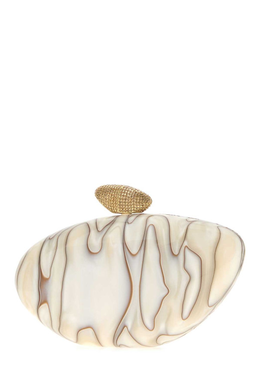 Printed PVC Armonia clutch BENEDETTA BRUZZICHES (0002042)