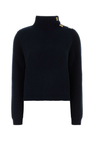 Navy blue wool blend sweater SALVATORE FERRAGAMO (13I553796053)