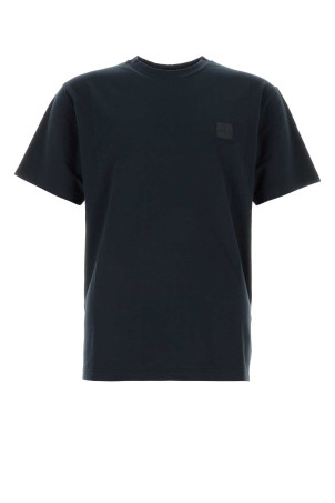Midnight blue cotton t-shirt Black STONE ISLAND (210000811)