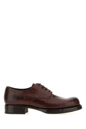 Brown leather lace-up shoes PRADA (2EF057FX0013ZQE)